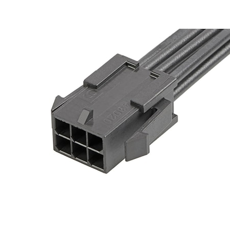 Molex Push-In Wire Connector, 18 AWG Max, Black, Nylon Insulation, 300 V, 8.5 A 2147572062